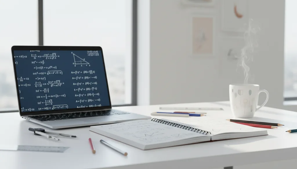 mathsalea est un générateur d'exercices de mathématiques personnalisé, conçu pour s'adapter à votre niveau et vous aider à progresser efficacement.