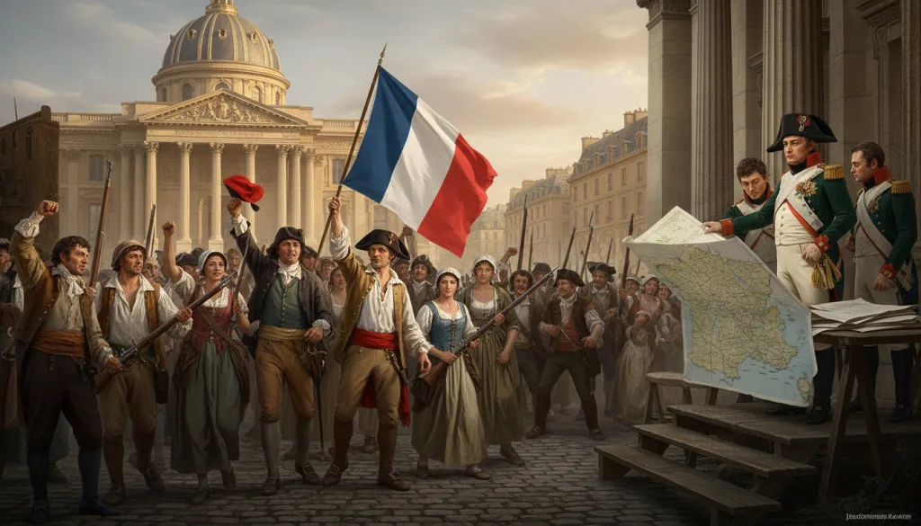 contrôle corrigé en 4ème sur la révolution française et l'empire, avec des questions et des réponses pour réviser efficacement cette période clé de l'histoire.